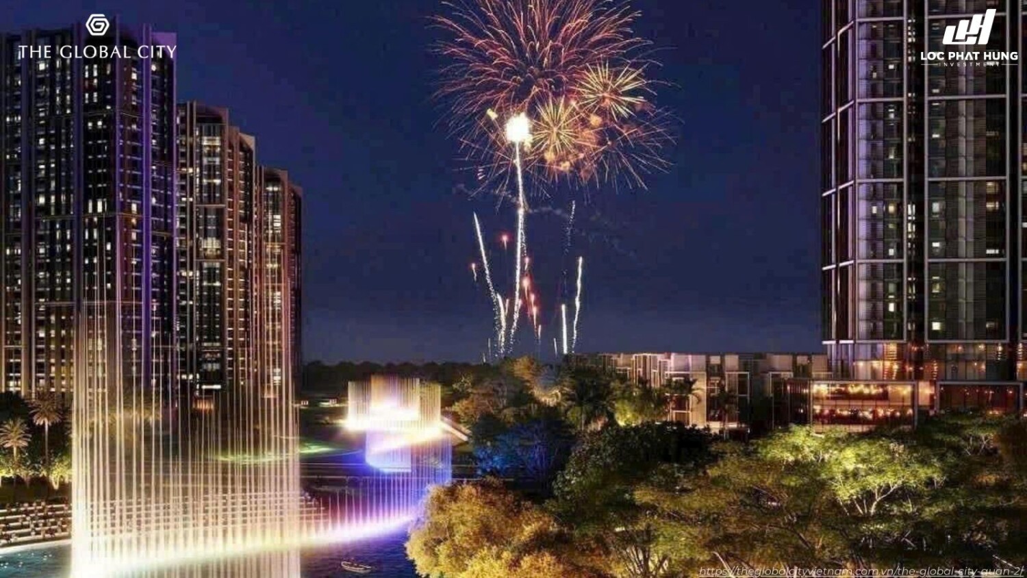 Kênh đào nhạc nước The Global City.