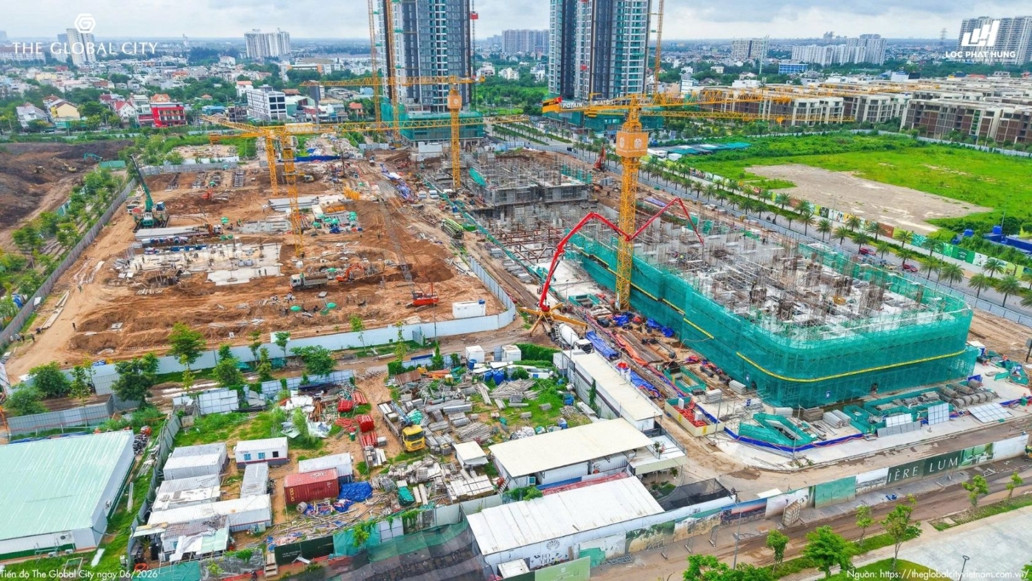 Tiến độ The Global City Tháng 06.2026