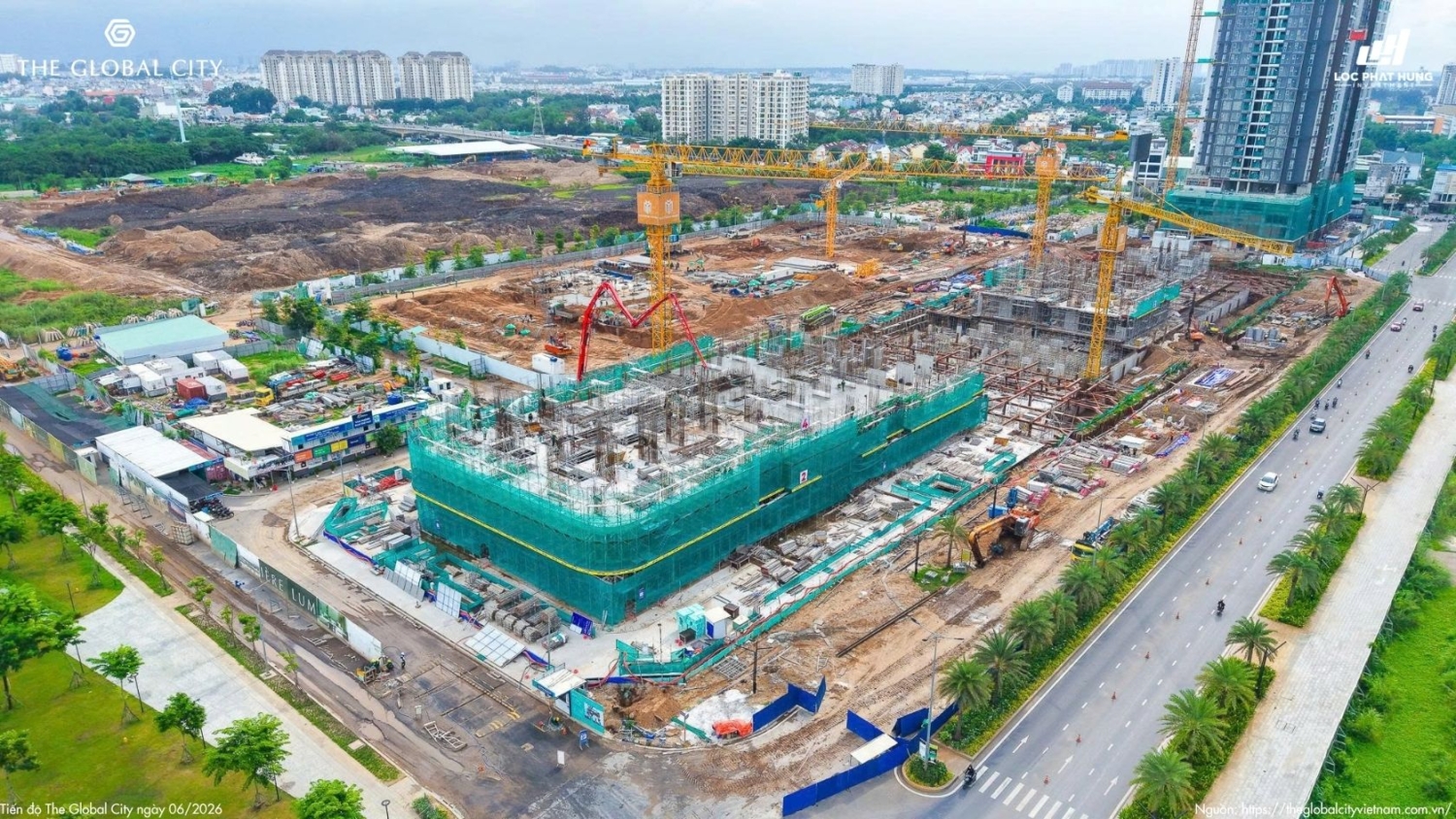 Tiến độ The Global City Tháng 06.2026