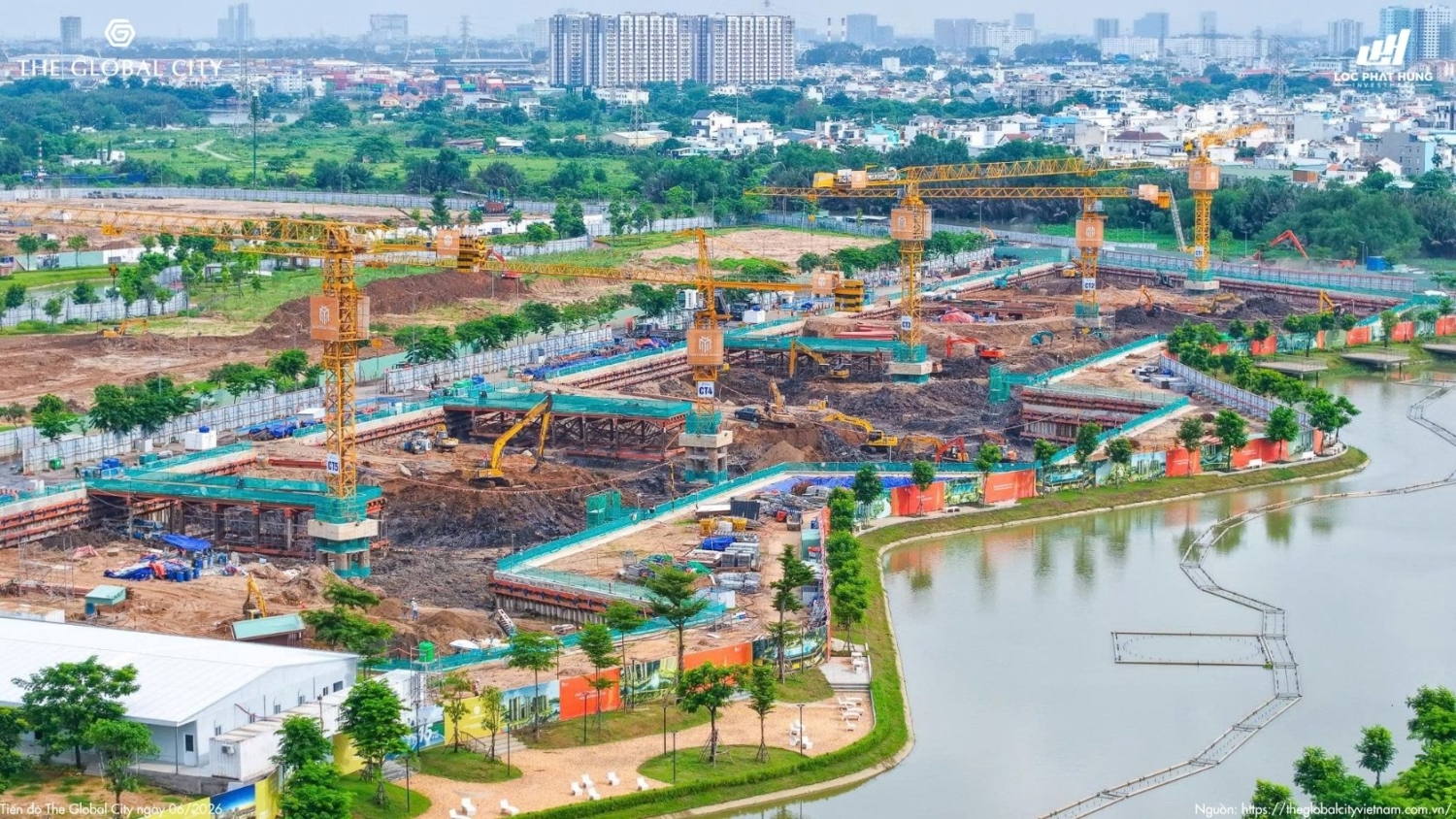 Tiến độ The Global City Tháng 06.2026