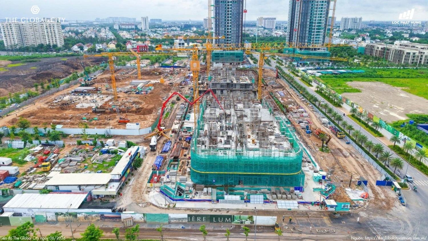 Tiến độ The Global City Tháng 06.2026