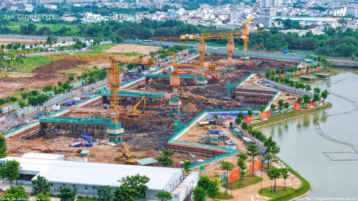 Tiến độ The Global City Tháng 06.2026