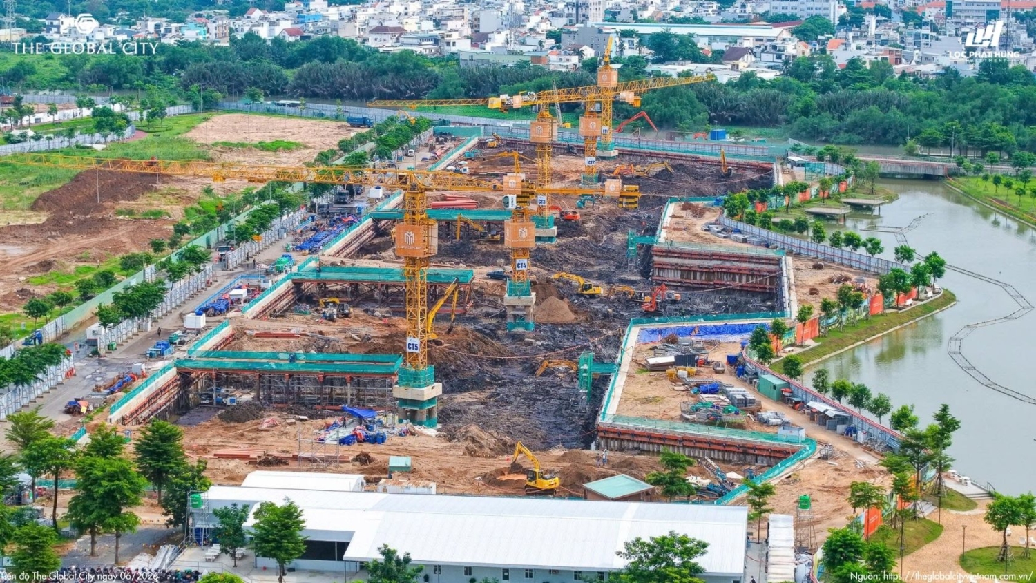 Tiến độ The Global City Tháng 06.2026