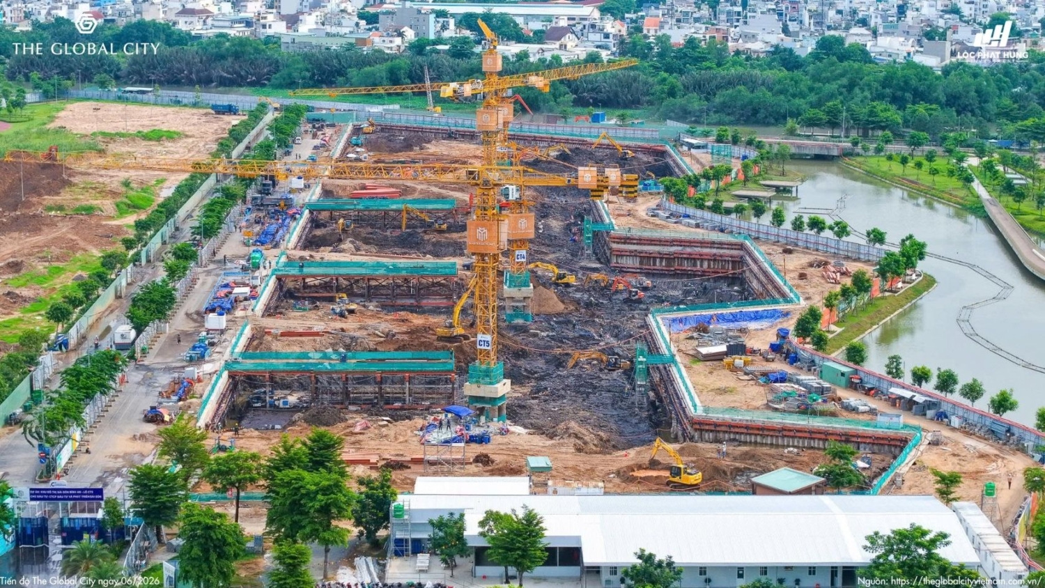Tiến độ The Global City Tháng 06.2026