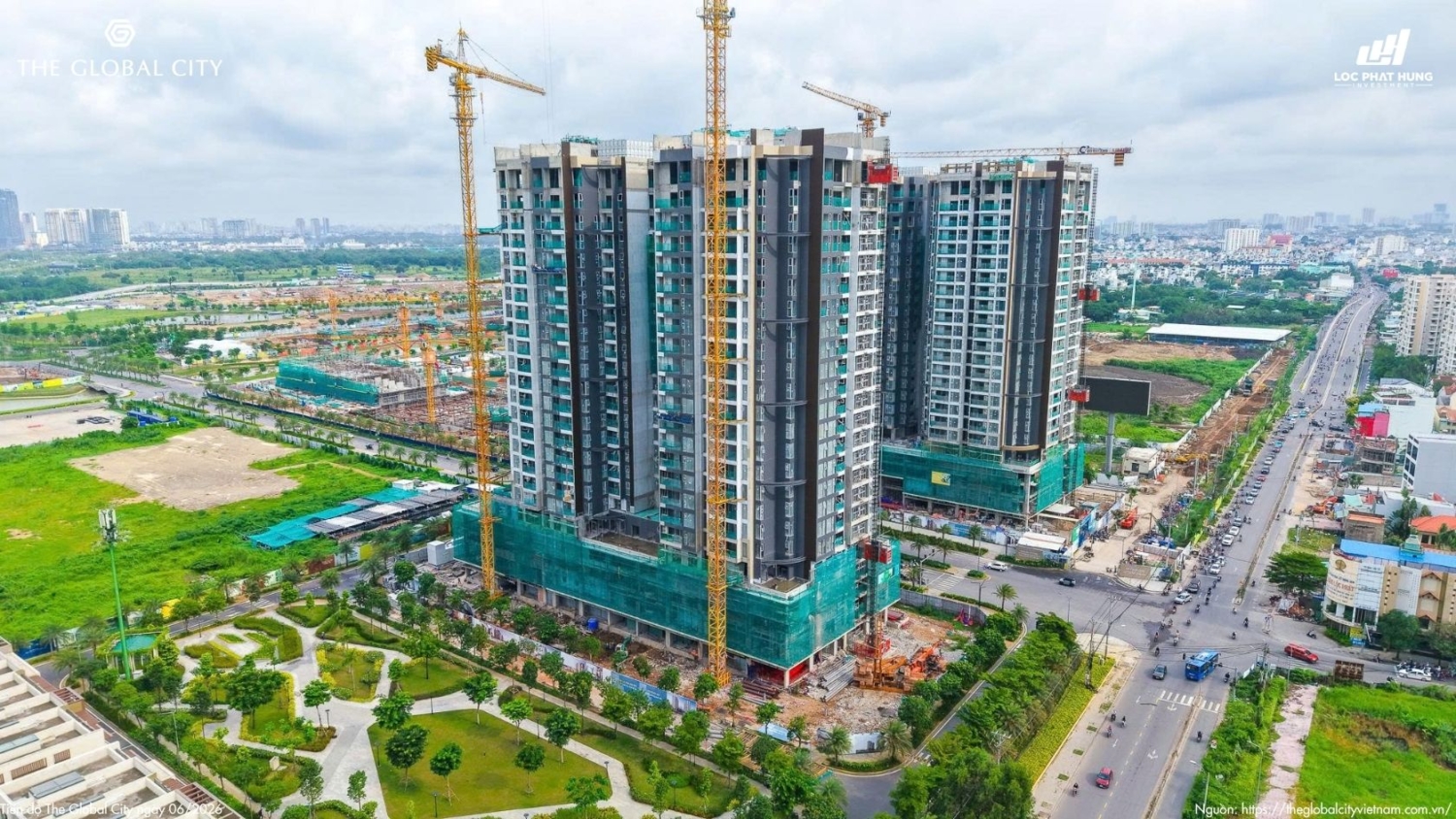 Tiến độ The Global City Tháng 06.2026