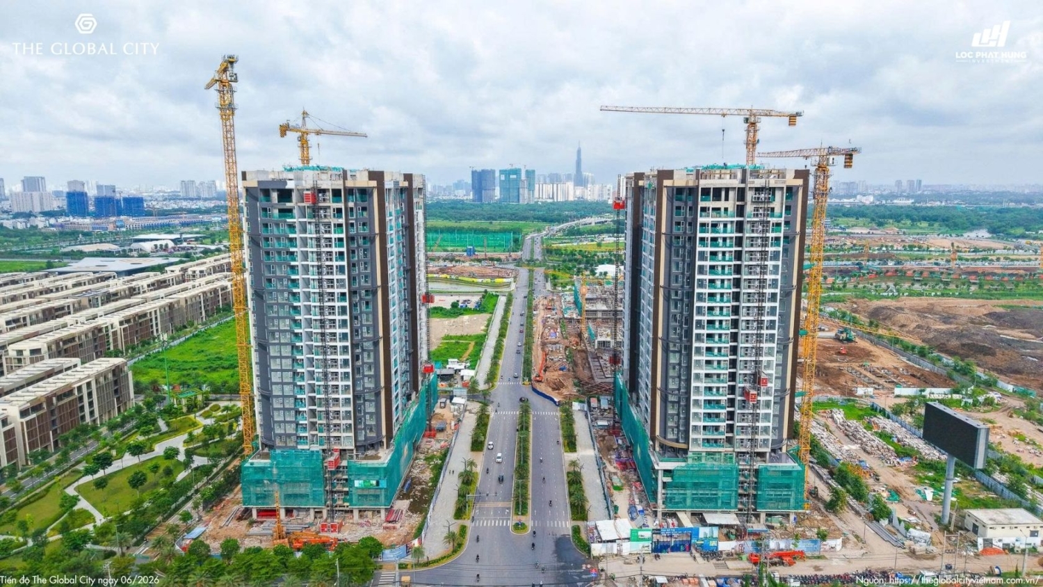 Tiến độ The Global City Tháng 06.2026