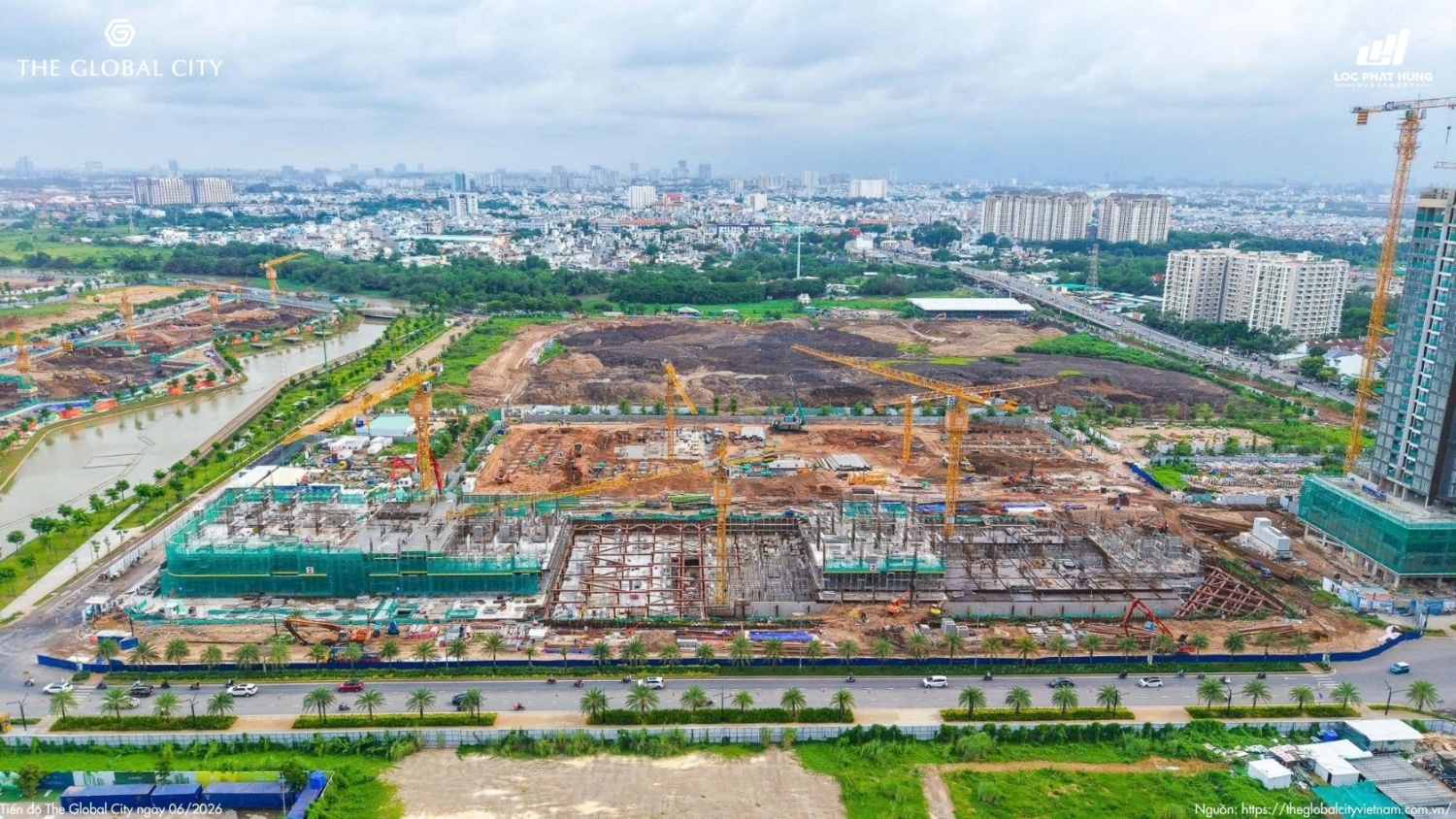 Tiến độ The Global City Tháng 06.2026