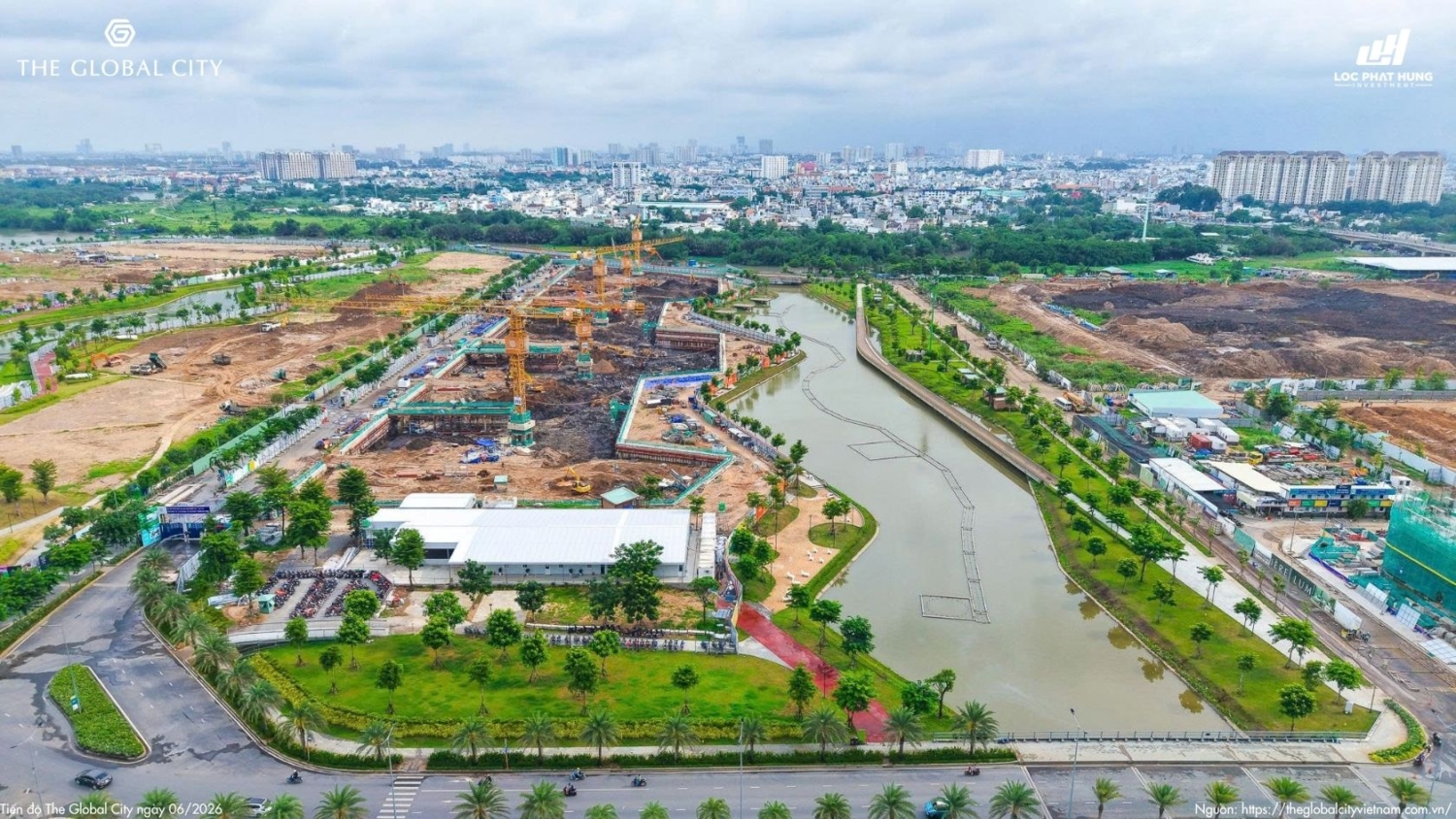 Tiến độ The Global City Tháng 06.2026