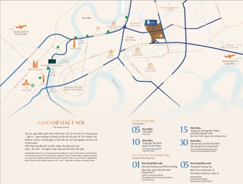 Bản đồ vị trí chi tiết dự án Masteri Cosmo Central The Global City Quận 2, Phường Bình Trưng. Hotline 0937.098.890