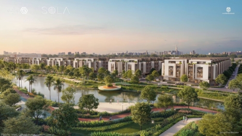 Công viên Fountain và khu nhạc nước tại phân khu Sola Island dự án The Global City