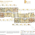 Mặt bằng tầng 05-17 tòa B1 căn hộ chung cư Masteri Cosmo Central The Global City Quận 2, Phường Bình Trưng