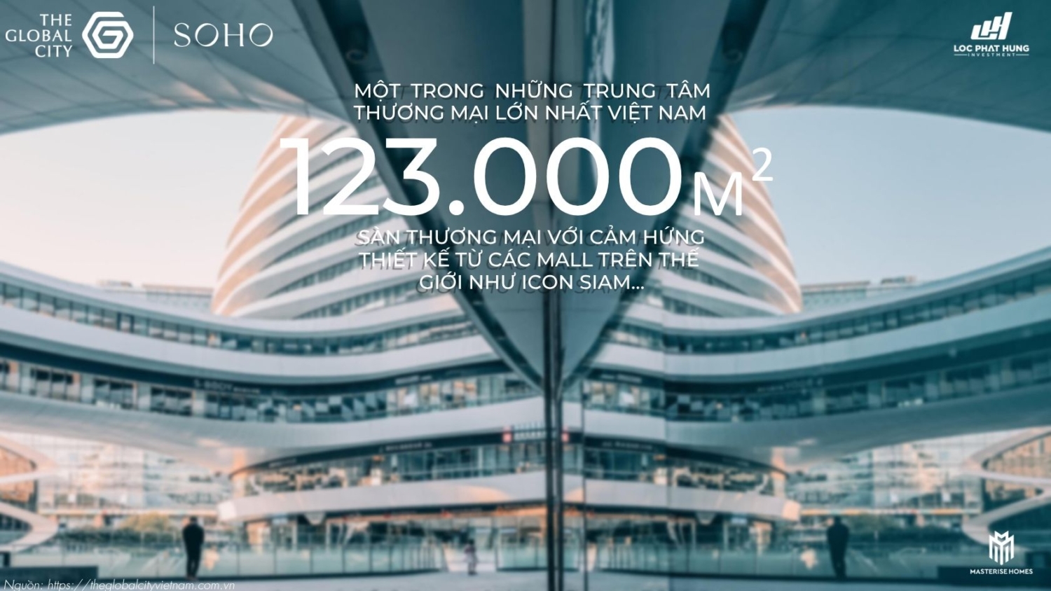 Trung tâm thương mại 123.000m2 lớn nhất Việt Nam tại Shophouse Soho The Global City