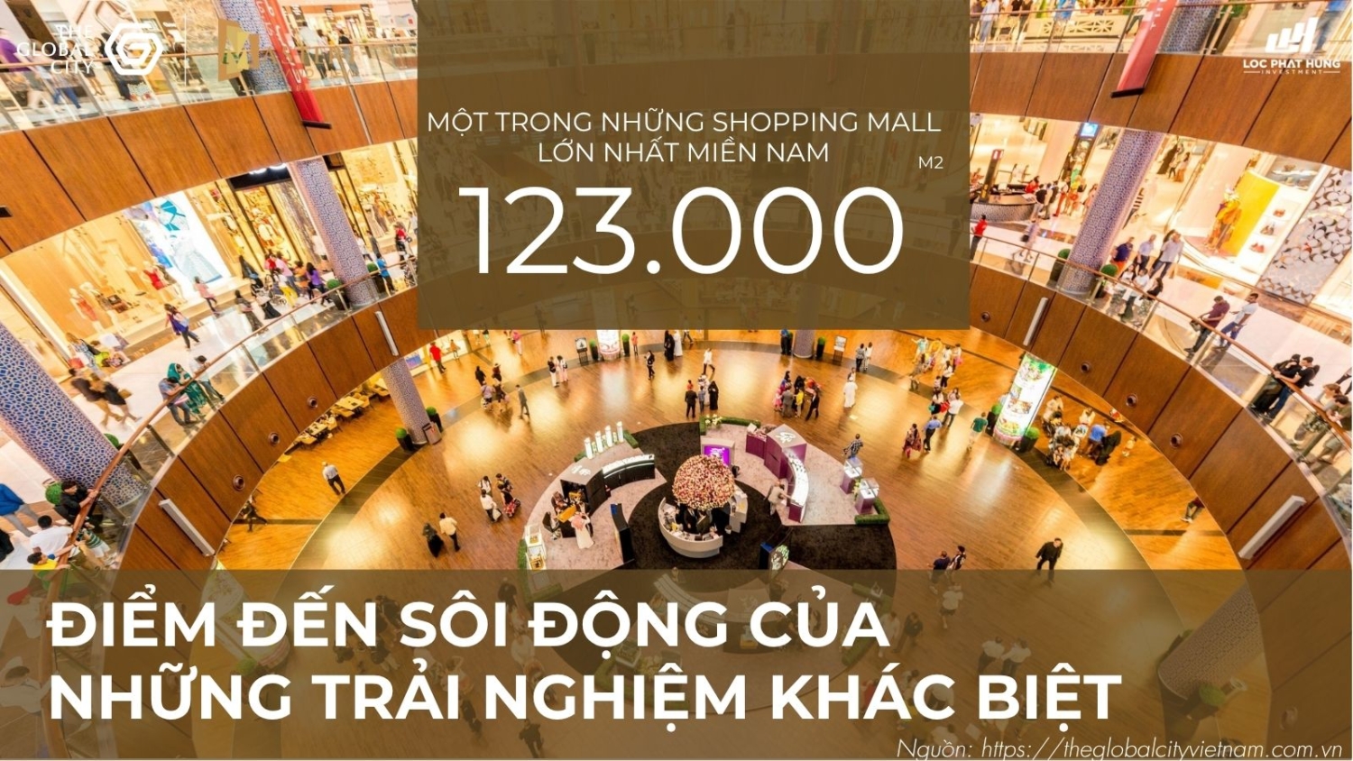 Shopping Mall 123.000m2 tại Masteri Grand View