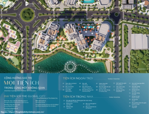 Quy hoạch mặt bằng tổng thể dự án Nexus Zone CT3 Masteri Cosmo Central