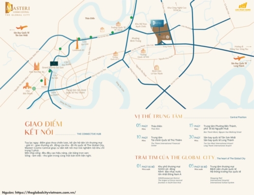 Vị trí đắc địa căn hộ Nexus Zone CT3 Masteri Cosmo Central tại mặt tiền Đỗ Xuân Hợp