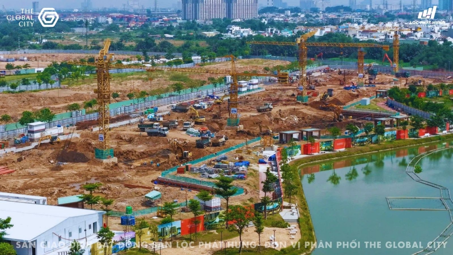 Toàn cảnh tiến độ thi công thực tế đại đô thị The Global City ngày 12/05/2026